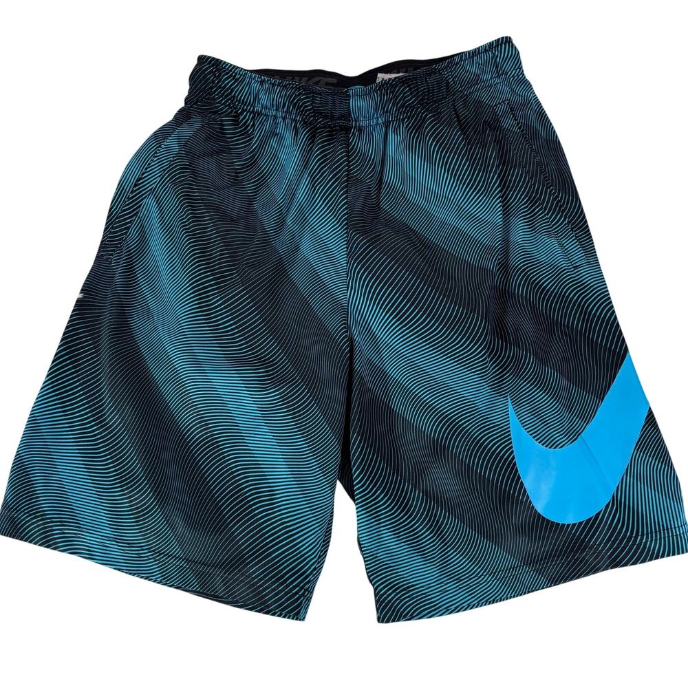 Nike Fly Linear Flow Basketball‎ Shorts Mens M 9" Inseam Printed Training Gym